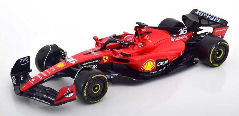 Imagem de Ferrari F-1 SF23 Charles Leclerc 2023 Vermelha Burago 1/18