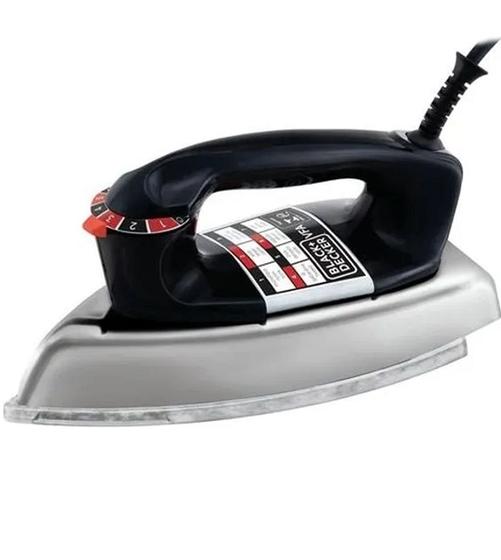 Imagem de Ferro A Seco Cromado Black+Decker 127v Com Base De Alumínio