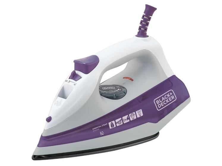 Imagem de Ferro a Vapor de Passar Roupa Base Antiaderente Spray FX1000 Roxo Black & Decker