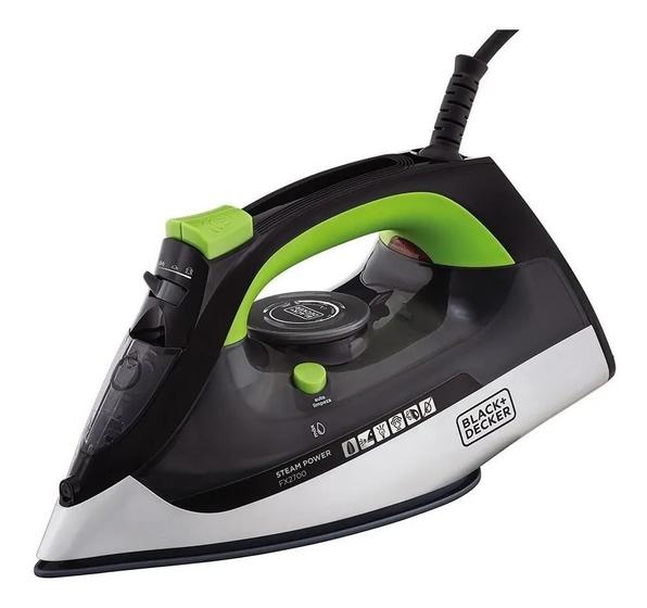 Imagem de Ferro De Passar A Vapor Black+decker Fx2700 Cor Preto E Verde 127v