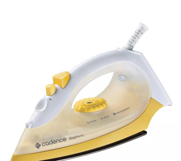 Imagem de Ferro de Passar a Vapor Cadence Saphiro Amarelo - 220V