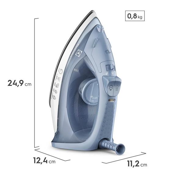 Imagem de Ferro de Passar a Vapor Electrolux ESI10 Com Spray Azul