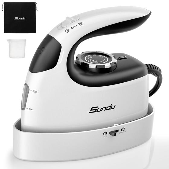Imagem de Ferro de Passar Portátil Sundu Mini - 1000W com Vapor - 90ml
