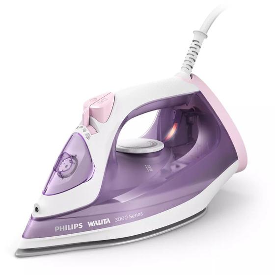 Imagem de Ferro de Passar Roupa PHILIPS A Vapor DST3010 VERTICAL Rosa Antiaderente Calc-clean 1400w