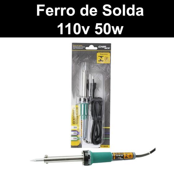 Imagem de Ferro de Solda 50w 110v com Suporte de Descanso