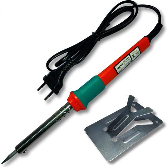Imagem de Ferro de solda profissional com suporte 55w 127v soldar 420 graus para soldador ms-130a60