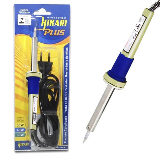 Ferro De Soldar Hikari Profissional 127v Sc-40 34w Menor preço em Ferro De Soldar Hikari Profissional 127v Sc-40 34w