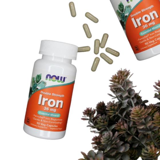 Ferro Iron 18mg Now Foods 90 Capsulas Veganas Produto 100 Original e