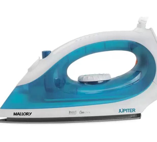 Imagem de Ferro Mallory Jupiter Seco e Vapor Antiaderente - B91800751 BRANCO/AZUL 110 VOLTS