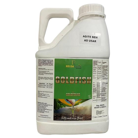 Imagem de Fertilizante GoldFish Liquido 5 Litros Cultura Raízes Foliar e Solo Renovador Solúvel Crescimento Plantas