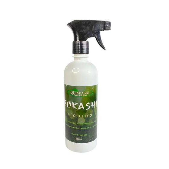 Fertilizante Líquido Bokashi Adubo Bokashi 500ml Com Spray Quimiagri