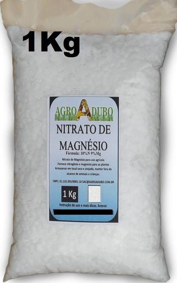 Imagem de Fertilizante Nitrato De Magnésio 1kg Adubo Ferti Hidroponia