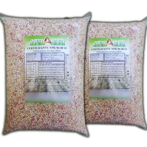 Imagem de Fertilizante Npk 04 30 10 - 10Kg Adubo Completo Rico Em (P)