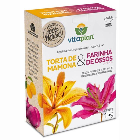 Imagem de Fertilizante Torta De Mamona + Farinha De Osso (1Kg)VITAPLAN