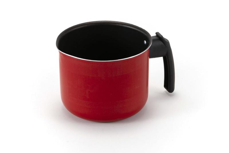 Imagem de Fervedor/Caneco 14 Alumínio Antiaderente TEFLON Vermelho com Cabo Resistente de Baquelite