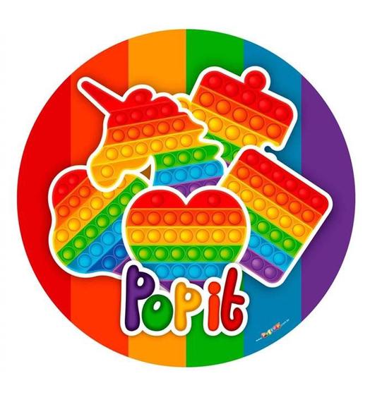 Imagem de Festa Pop It Display de Mesa Parede ou Chão em EVA Gigante Com Base