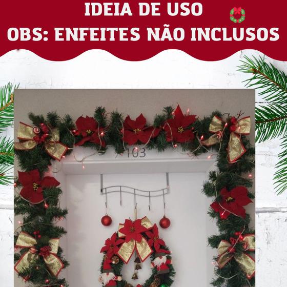 Festão de Natal Aramado 2 Metros 200 Galhos - Envoy - Festão - Magazine ...