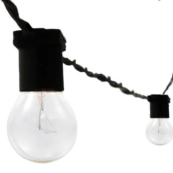 Imagem de Festão pra Iluminação 50CM Preto 50m Com Plug Pra ligação