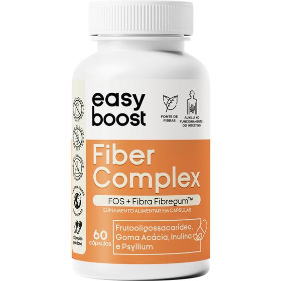 Imagem de Fiber Complex Easyboost Fibra Fibregum Psyllium Fos 60 Caps