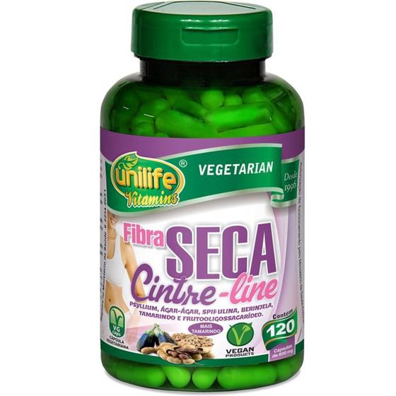 Imagem de Fibra Seca Cinture-Line Unilife 120 capsulas 600mg