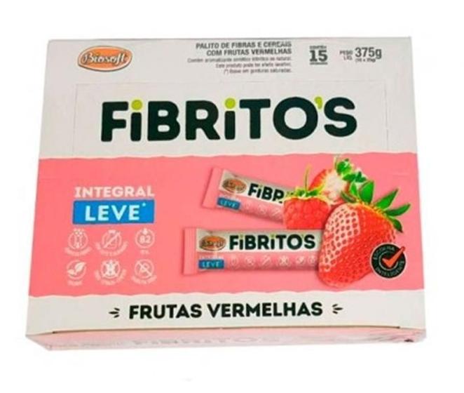 Imagem de Fibritos Integral Frutas Vermelhas Biosoft 15Un De 25G Cada