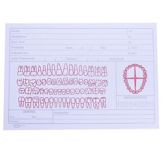 Imagem de Ficha Clínica Simples com 100un (P-03) - Preven