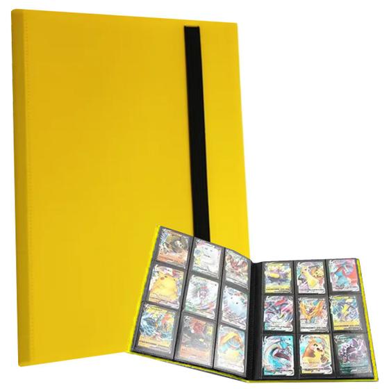 Imagem de Fichário Álbum Grande  Completo para cartas Pokemon - Cabem 360 cartas- Pasta Porta Cartas