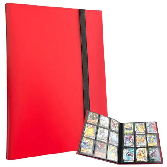 Imagem de Fichário Álbum Grande  Completo para cartas Pokemon - Cabem 360 cartas- Pasta Porta Cartas