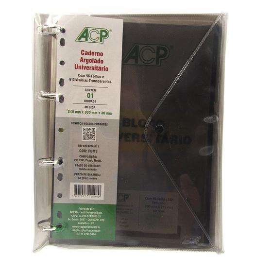 Imagem de Fichário Caderno Argolado A4 com Capa Acp + Bloco 96Fls
