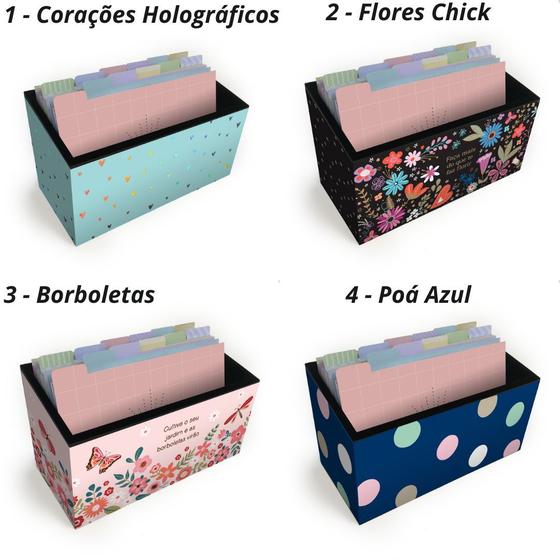 Fichário de Mesa Fina Ideia (Escolha seu Modelo) Menor preço em Fichário de Mesa Fina Ideia (Escolha seu Modelo)