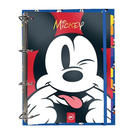 Imagem de Fichário Escolar Mickey Universitário 144 folhas cartonado - Dac