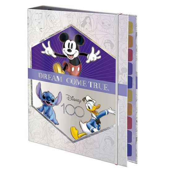 Imagem de Fichário Universitário com Fechamento em Elástico Disney 100 1 Ed 1 ed
