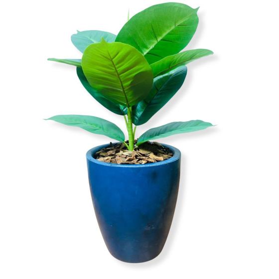 Imagem de Ficus Lyrata Artificial Verde Toque Real Vaso Decoração Planta