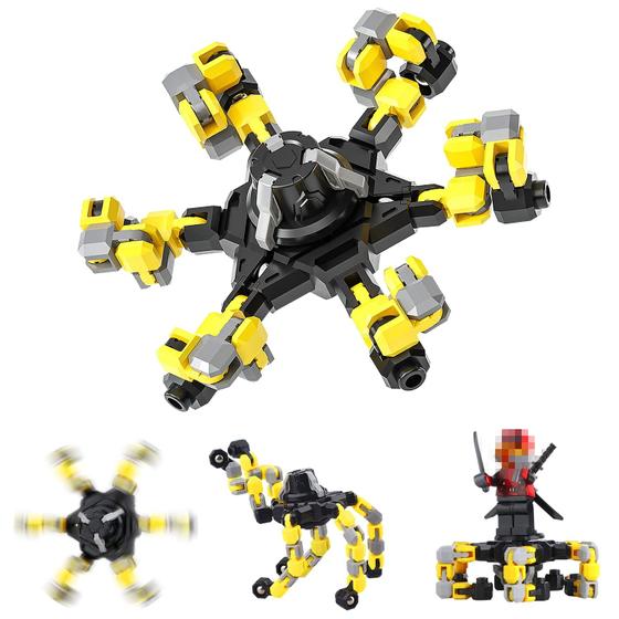 Imagem de Fidget Spinner TRACYCY - Compatível com Blocos de Construção