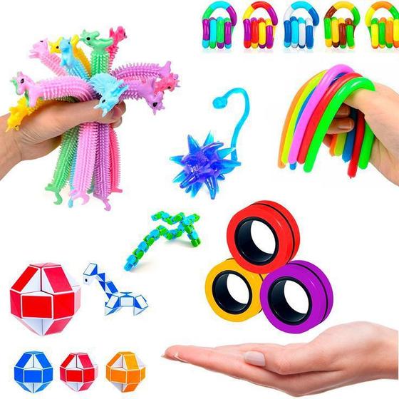 Fidget Toys Kit de Brinquedos AntiStress Sensorial TikTok - Pop It / Bolha  Anti Stress - Magazine Luiza