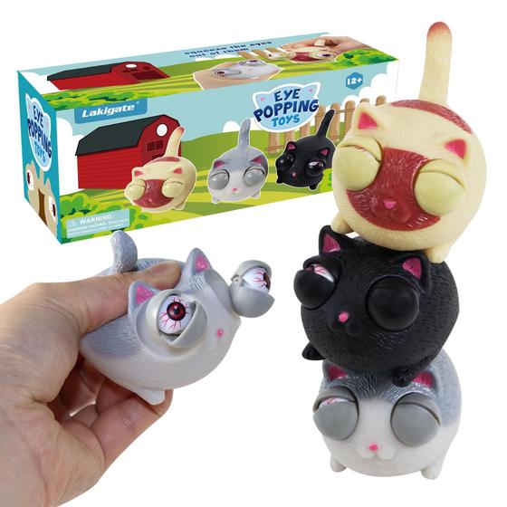 Imagem de Fidget Toys Lakigate Eye Popping Squishy - Pacote com 3 Unidades para Autismo