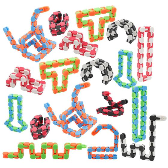 Imagem de Fidget Toys LENDOD Wacky Tracks - Pacote com 18 Faixas
