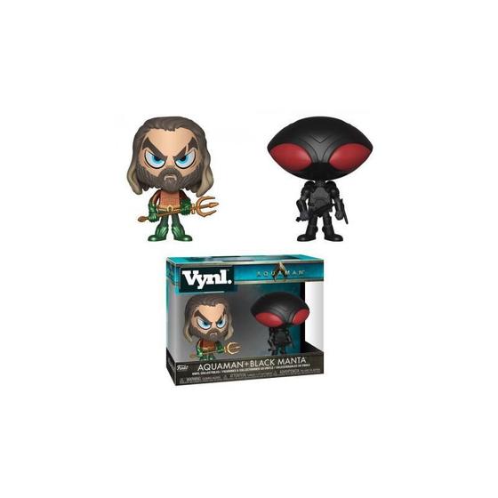 Imagem de Figura Aquaman Preta Manta 2Pack - Coleção de Bonecos de Vinil