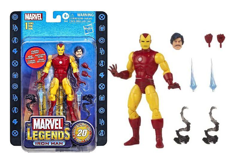 Imagem de Figura Articulada Marvel Legends Edição Comemorativa de 20 Anos Iron Man - Homem de Ferro - Hasbro