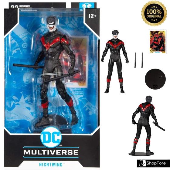 Imagem de Figura Articulada Mcfarlane Dc Nightwing Joker 100% original