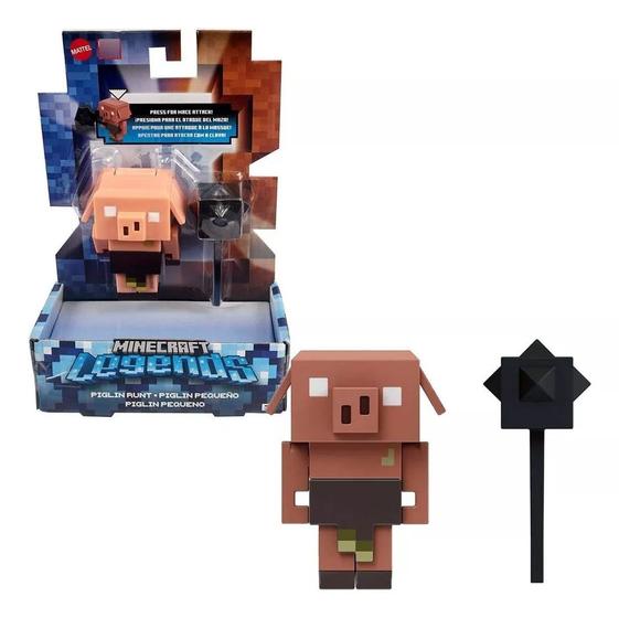 Imagem de Figura Articulada - Minecraft - Piglin Pequeno com Maça - Legends - 7 cm - Mattel