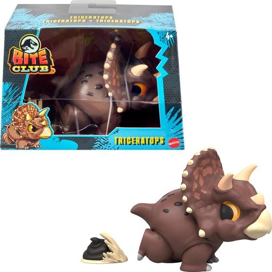 Imagem de Figura colecionável Mattel Jurassic World Triceratops 10cm