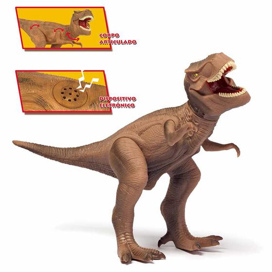 Imagem de Figura com Som - Dino World - Dinossauro Tyrannosaurus Rex - Cotiplás