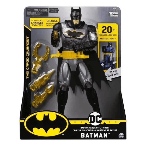 Imagem de Figura com Som e Lança Armas - Batman - 30 cm - DC Comics - Sunny