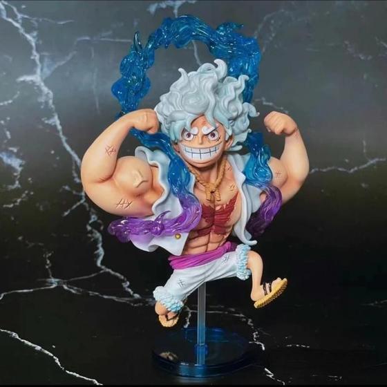 Imagem de Figura de Ação Luffy Gear 5 Nika - One Piece - 14cm - PVC