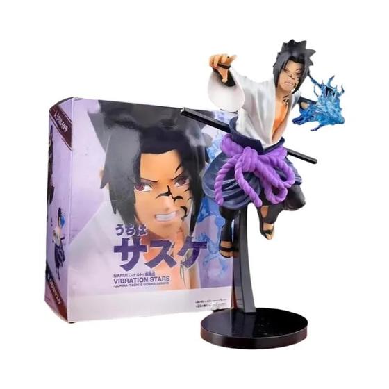 Imagem de Figura de Ação Naruto Sasuke Uchiha 20cm - PVC