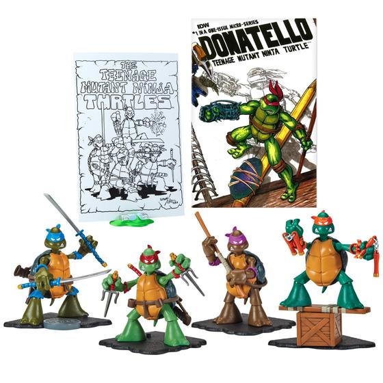 Imagem de Figura de Colecionador Teenage Mutant Ninja Turtles - Edição Sketch com Quadrinhos