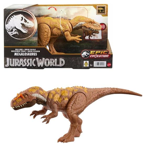 Imagem de Figura de dinossauro Mattel Jurassic World Wild Roar Megalosaurus