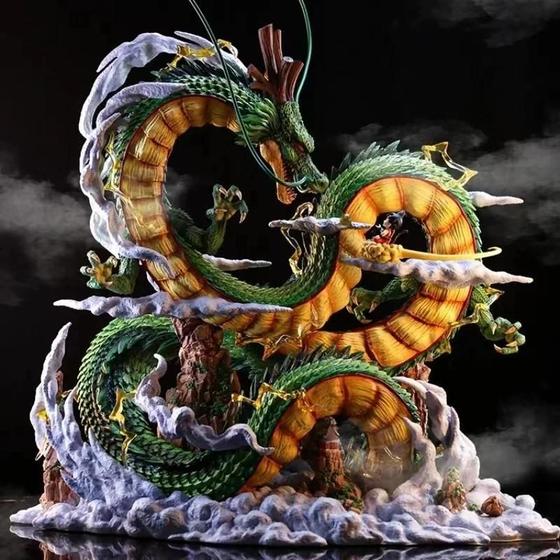 Imagem de Figura de Goku e Shenron Dragon Ball Z - 24cm - PVC - Colecionável