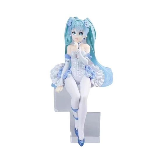 Imagem de Figura de Hatsune Miku Sentada - 14cm - Decoração de Mesa e Bolo